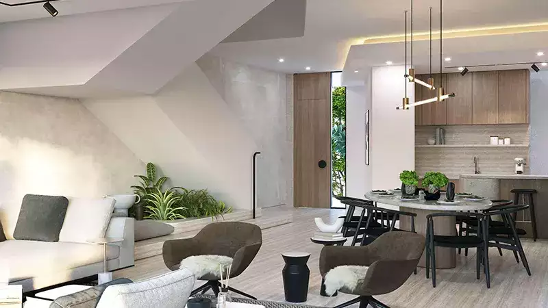 Living and Dining Room | Le Parc Homes 2